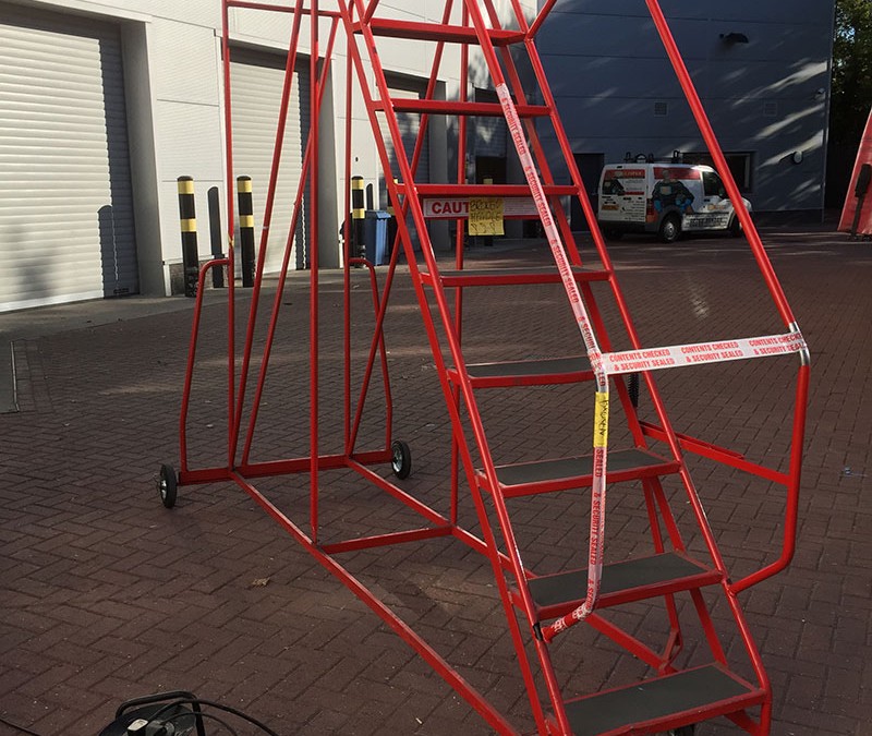 Welding Metal Stairs