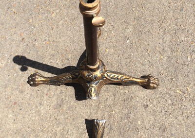 Welding Repair to a Decorative Leg
