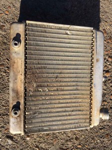 welding repair to a radiator