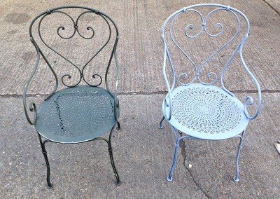 Welding Restoration to Metal Chairs